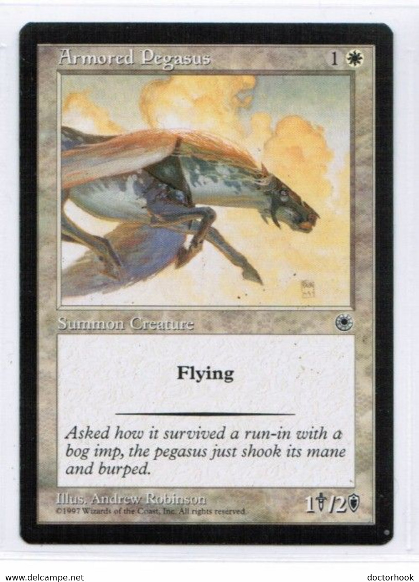 MAGIC The GATHERING  "Amored Pegasus"---PORTAL (MTG--156-8) - Otros & Sin Clasificación