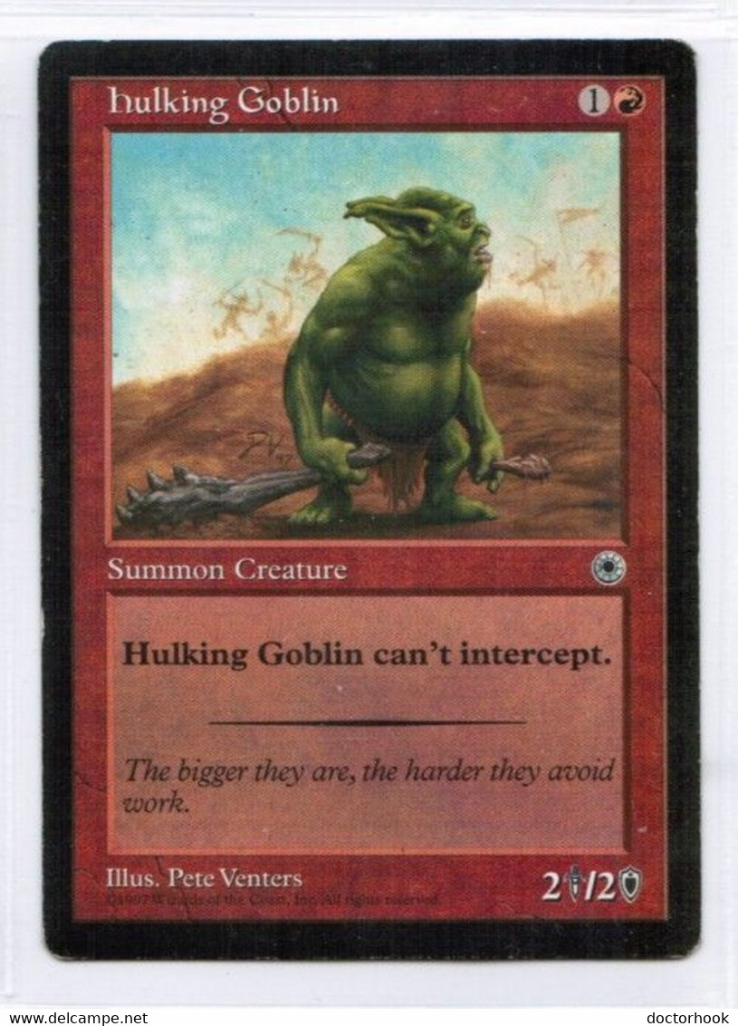 MAGIC The GATHERING  "Hulking Goblin"---PORTAL (MTG--156-9) - Autres & Non Classés