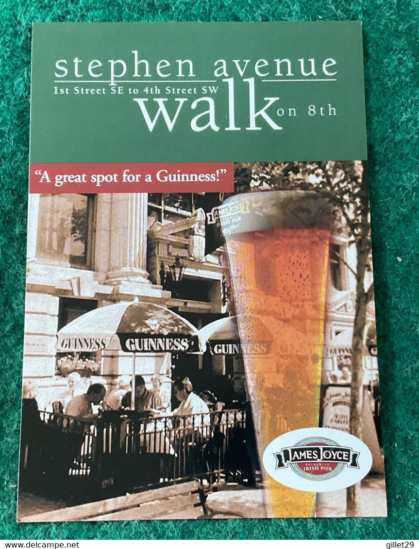 CALGARY, ALBERTA - STEPHEN AVENUE, WALK ON 8 Th - A GREAT SPOT FOE A GUINNESS -  Go Card 1998 - - Calgary