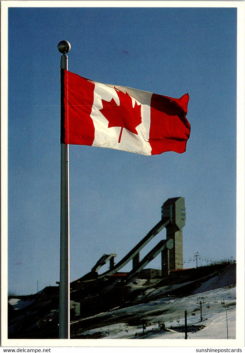 Canada Calgary With Canadian Flag Host City For 1988 Winter Games - Calgary