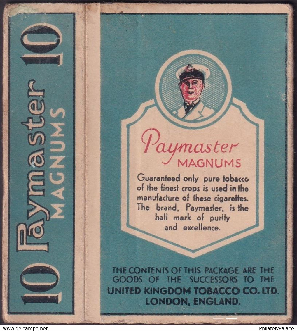 1856 UK Vintage PAYMASTER MAGNUMS Empty CIGARETTE Packet   (**) FRONT AND BACK IMAGE - Etuis à Cigarettes Vides
