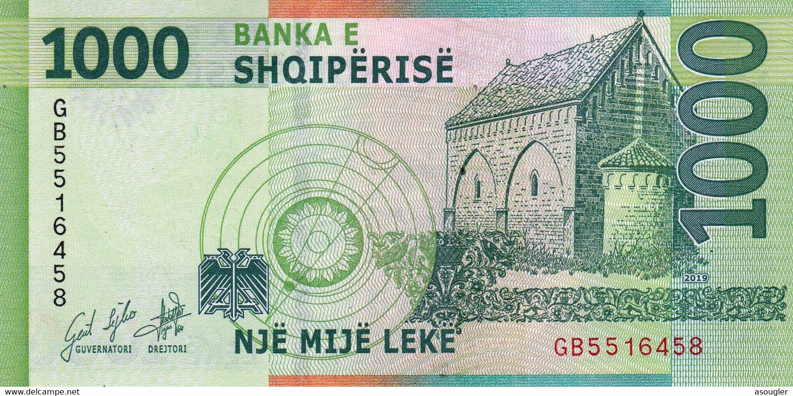 ALBANIA 1000 LEKE 2019 (2021) EXF-AU P-NEW "free Shipping Via Regular Air Mail (buyer Risk Only" - Albania