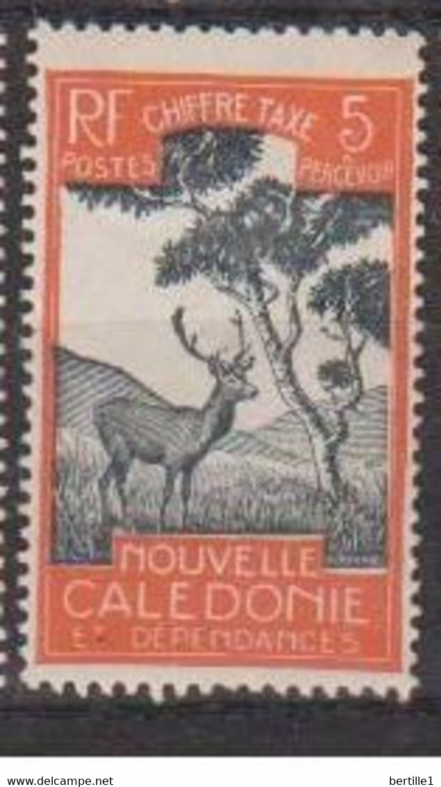NOUVELLE CALEDONIE      N°  YVERT  :     TAXE  28   NEUF AVEC  CHARNIERES      ( CH  4/37 ) - Timbres-taxe