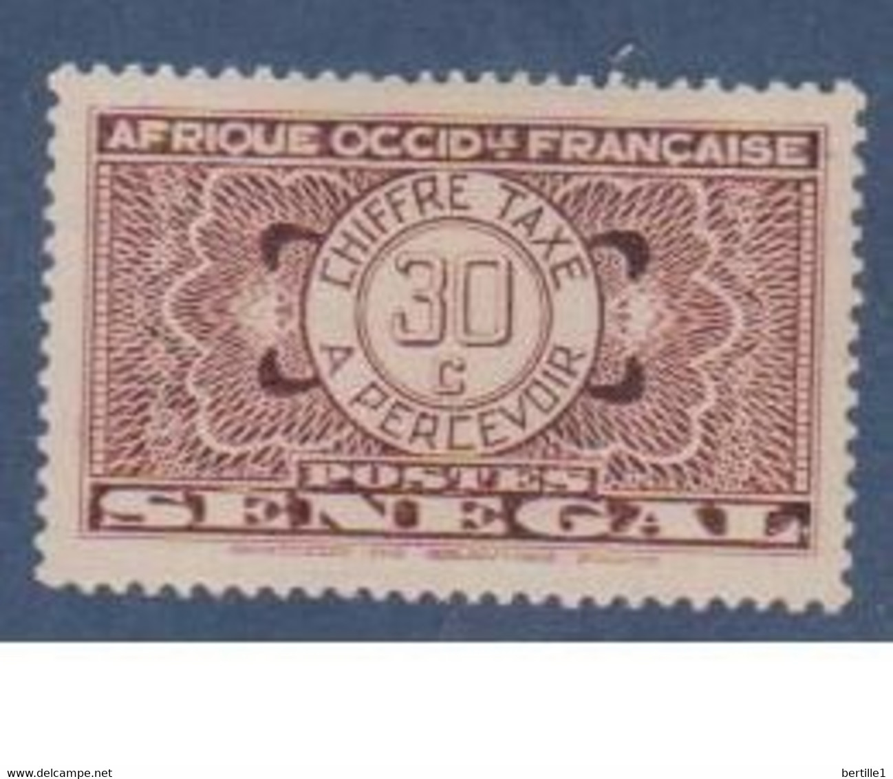 SENEGAL     N°  YVERT  :     TAXE  26  NEUF AVEC  CHARNIERES      ( CH  4/37 ) - Postage Due