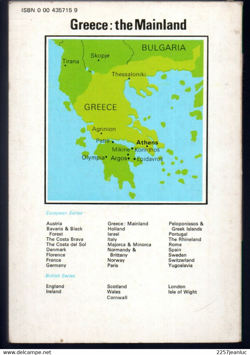 And Guide Souvenir 1975 Illustrated  * Greece The Mainland - Europe