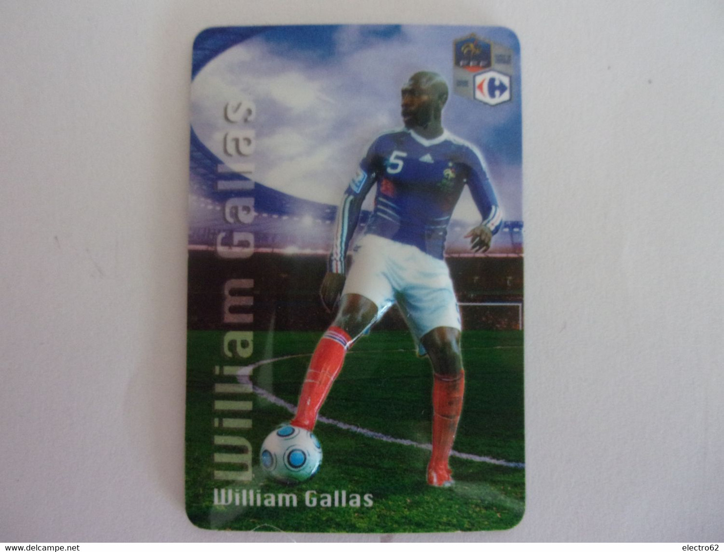 Magnet En Relief Equipe De France De Football 2010 Carrefour William Gallas - Deportes