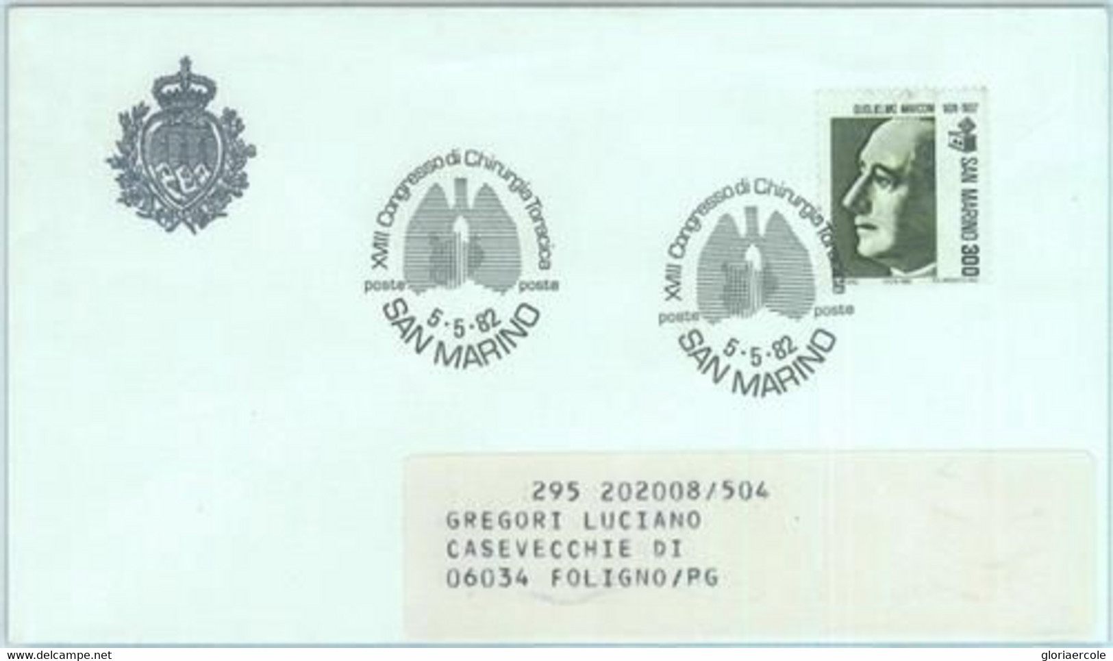 89939 - SAN MARINO - Postal History - SPECIAL POSTMARK Medicine  1982 - Andere & Zonder Classificatie