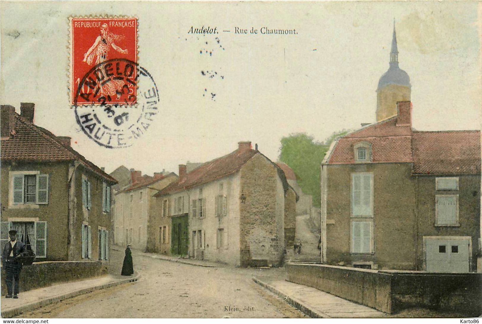 Andelot * 1907 * Rue De Chaumont - Andelot Blancheville