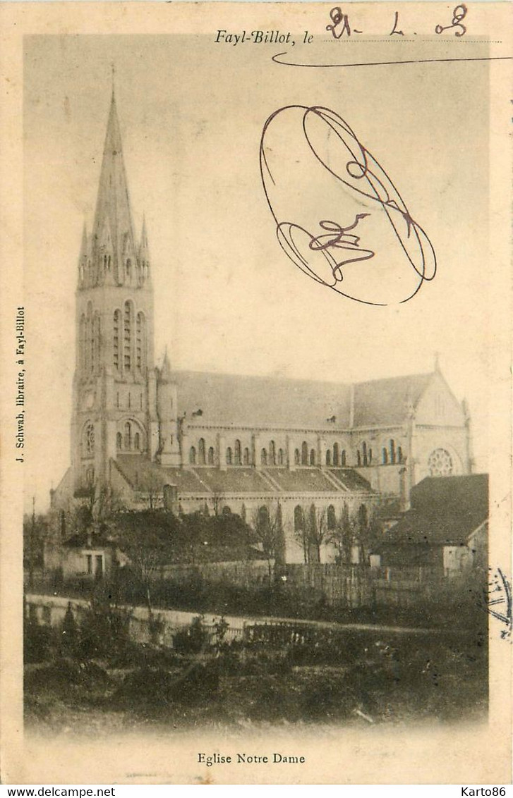 Fayl Billot * 1903 * église Notre Dame - Fayl-Billot