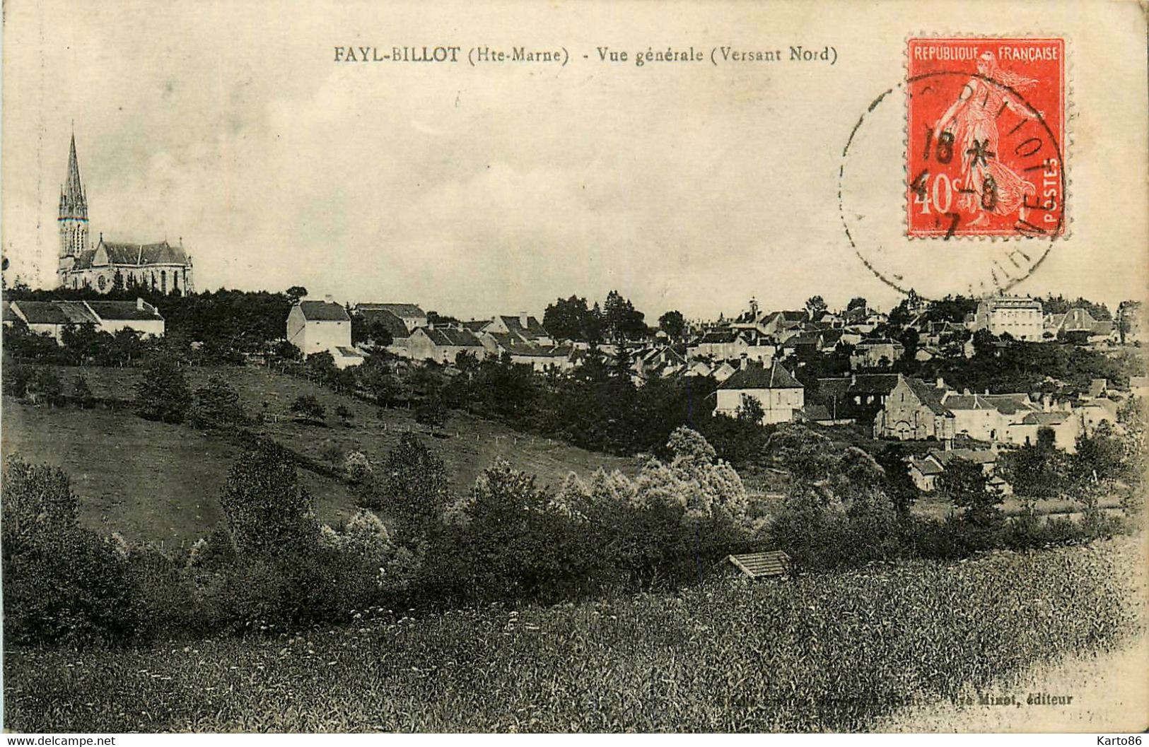 Fayl Billot * Vue Générale Du Village Versant Nord - Fayl-Billot