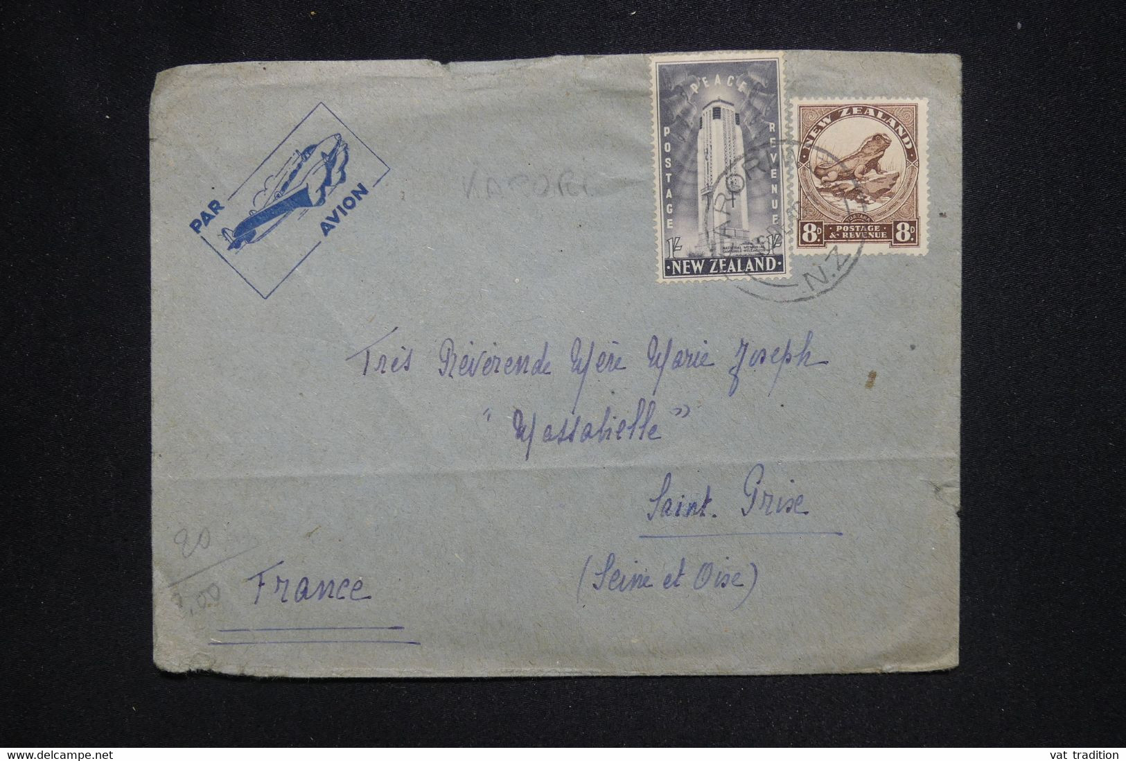 NOUVELLE ZÉLANDE - Enveloppe  Pour La France Par Avion - L 125524 - Lettres & Documents