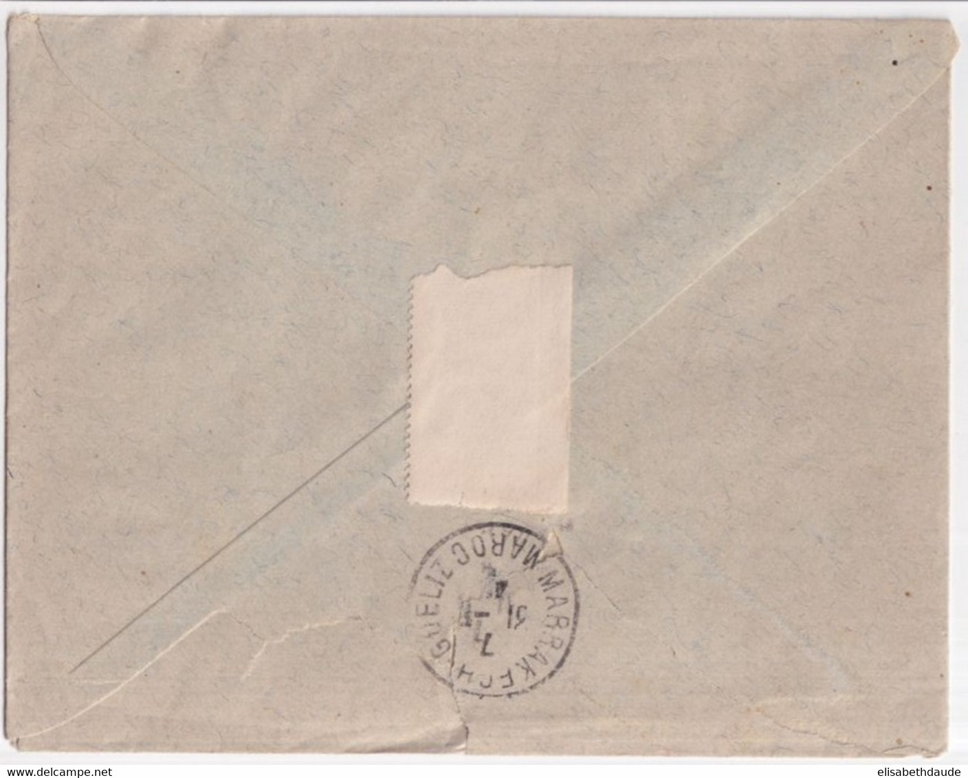 ALGERIE - 1941 - ENVELOPPE De TIRMAN (IND 6) ! => MAROC ! - Covers & Documents