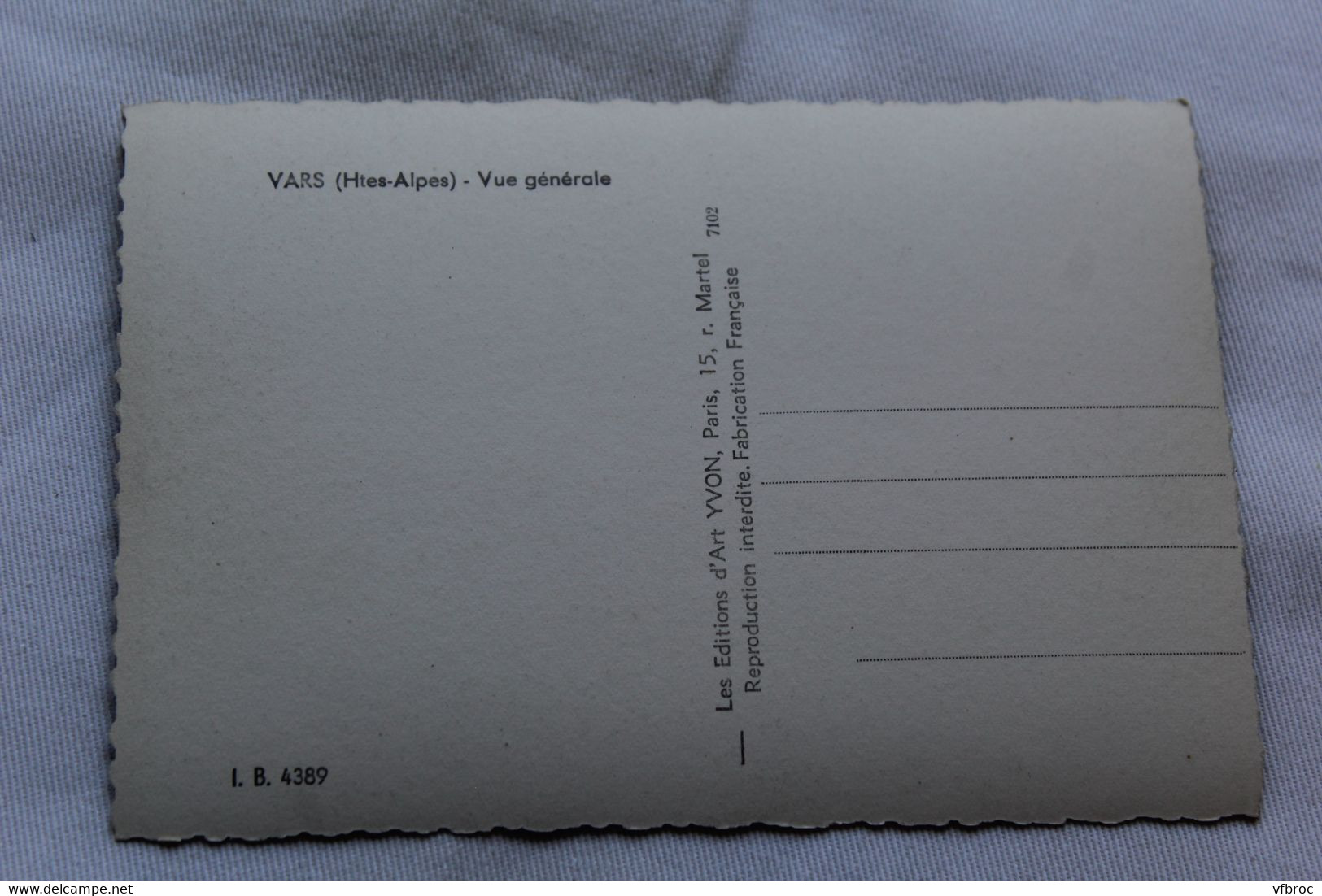Cpm, Vars, Vue Générale, Hautes Alpes 05 - Autres & Non Classés