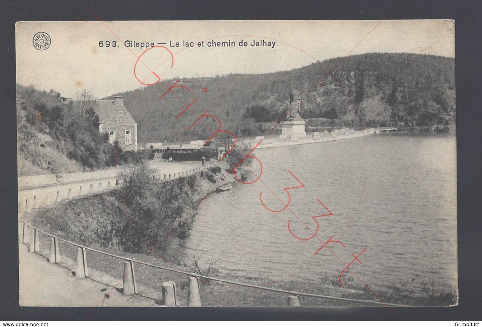 Gileppe - Le Lac Et Chemin De Jalhay - Postkaart - Gileppe (Barrage)