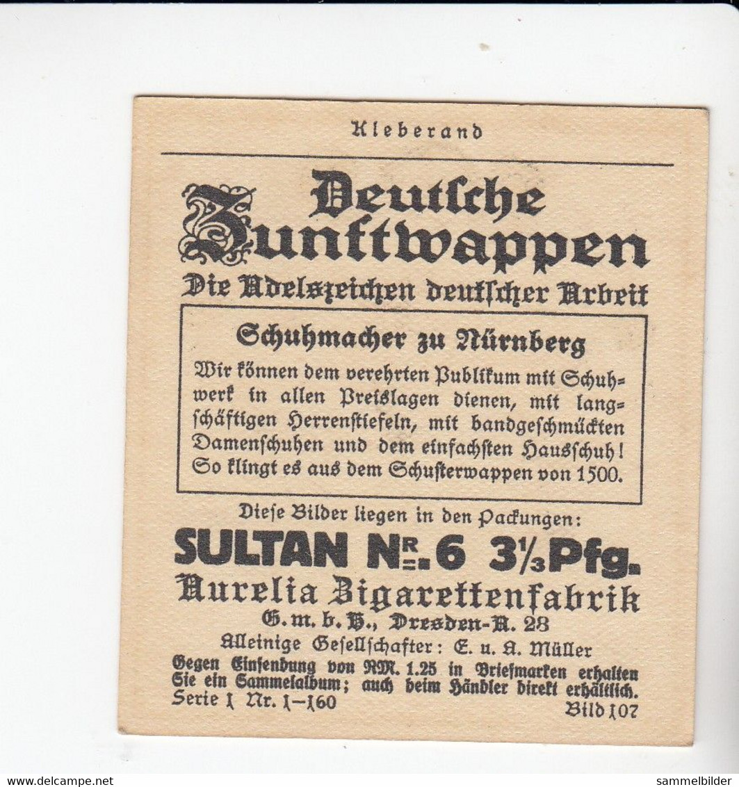 Aurelia Deutsche Zunftwappen Schuhmacher Zu Nürnberg  Bild #107 Von 1935 - Verzamelingen & Kavels