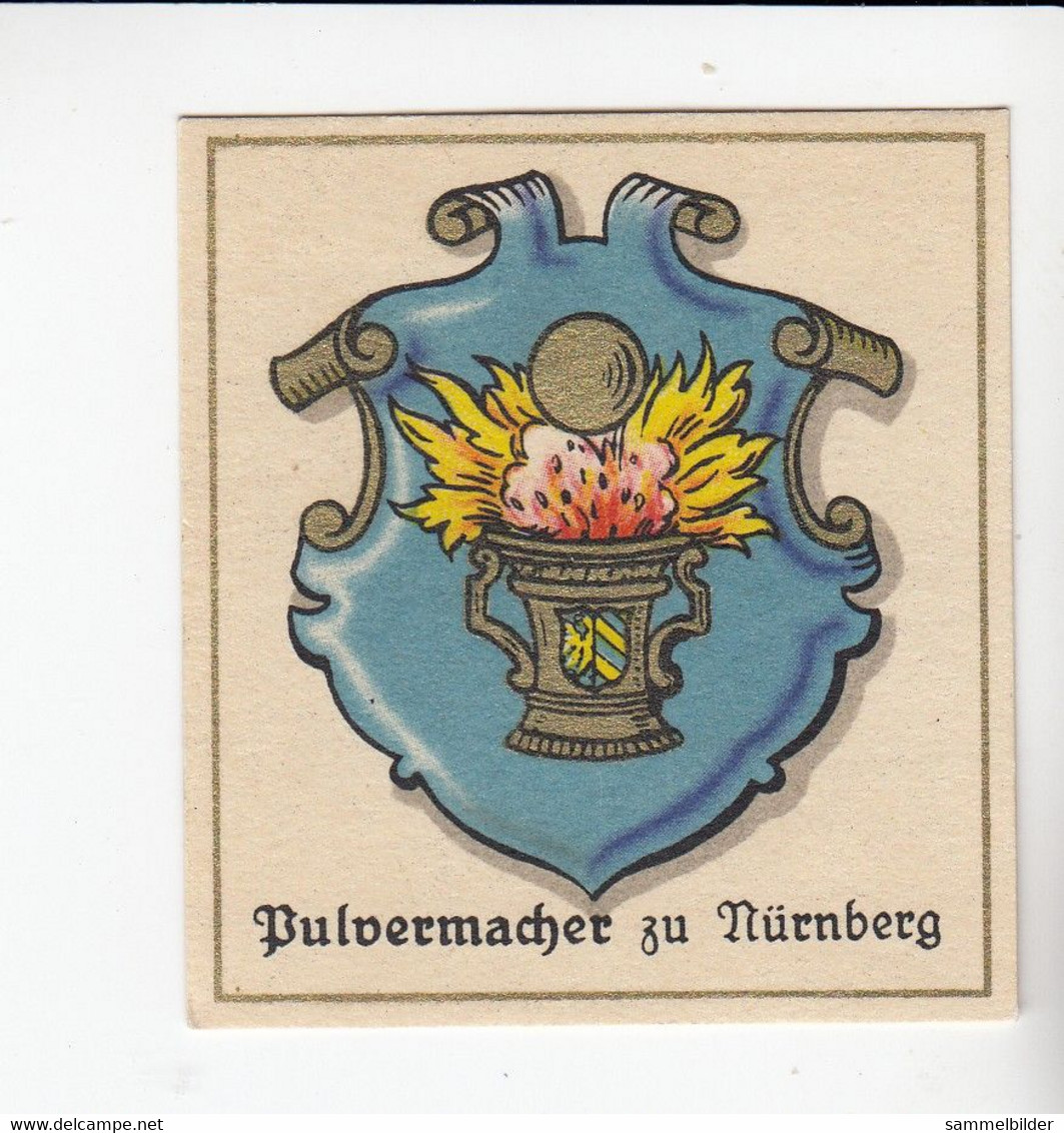 Aurelia Deutsche Zunftwappen Pulvermacher Zu Nürnberg  Bild #123 Von 1935 - Sammlungen & Sammellose