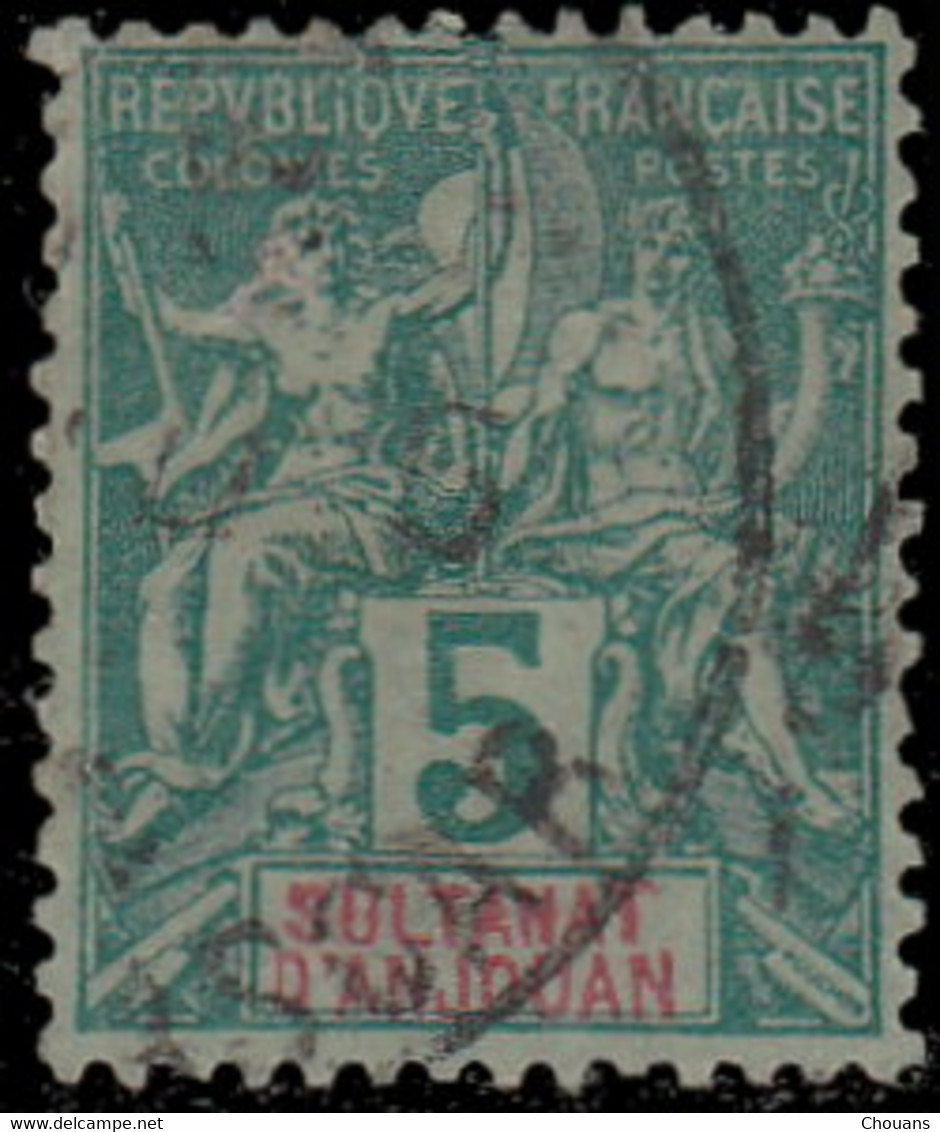 Anjouan 1892. ~ YT 4 - 5 C. Type Sage - Usati