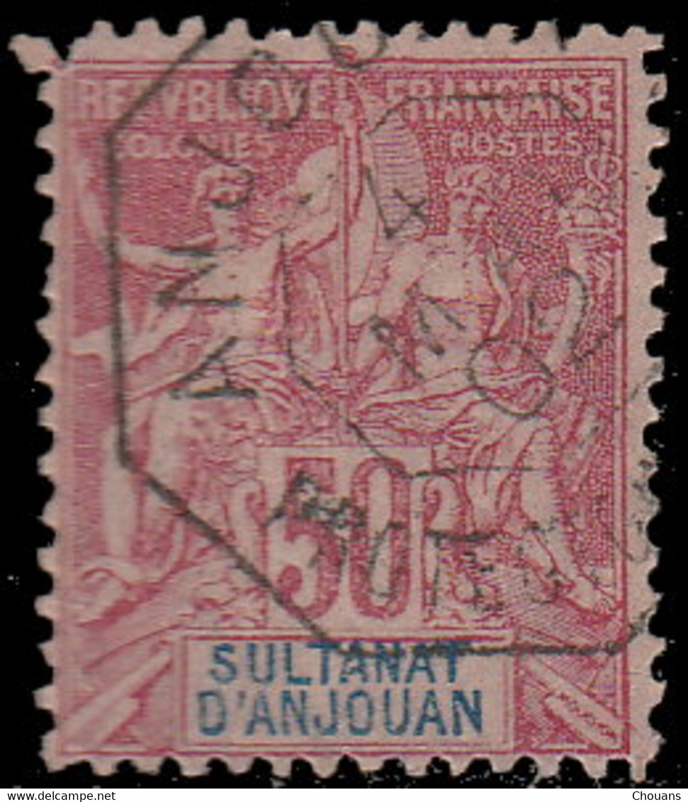 Anjouan 1892. ~ YT 11 - 50 C. Type Sage - Usati