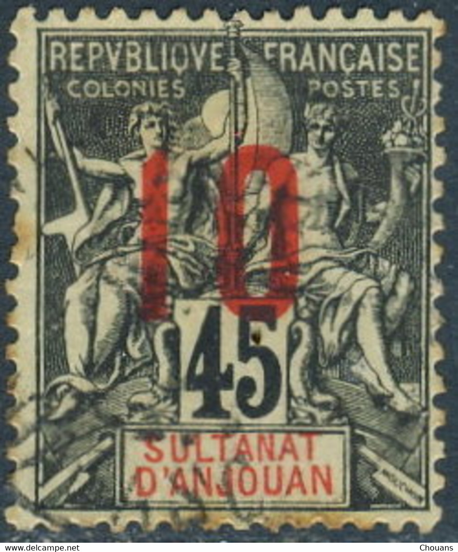 Anjouan 1912. ~ YT 27 - 10 / 45 C. Type Sage - Gebruikt