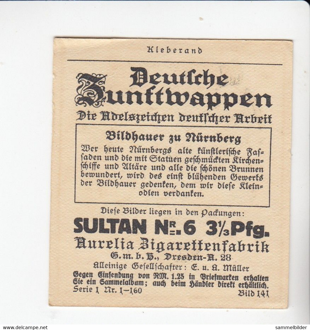 Aurelia Deutsche Zunftwappen Bildhauer   Zu Nürnberg   Bild #141 Von 1935 - Sammlungen & Sammellose