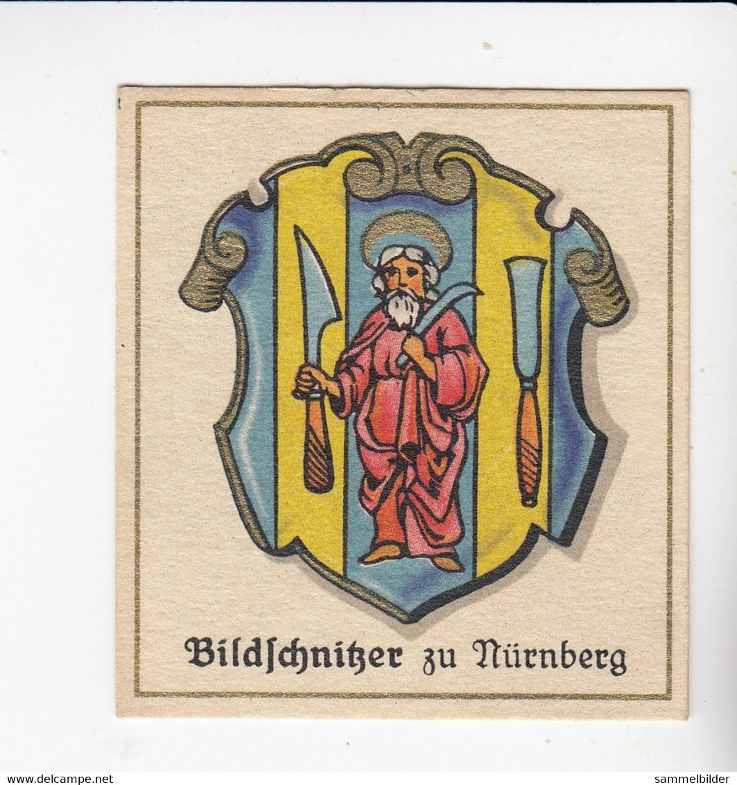 Aurelia Deutsche Zunftwappen Bildschnitzer   Zu Nürnberg   Bild #142 Von 1935 - Collezioni E Lotti