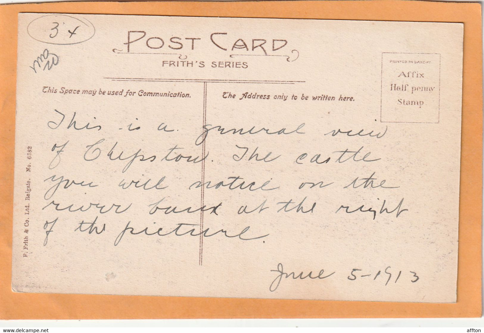 Chepstow UK 1906 Postcard - Monmouthshire