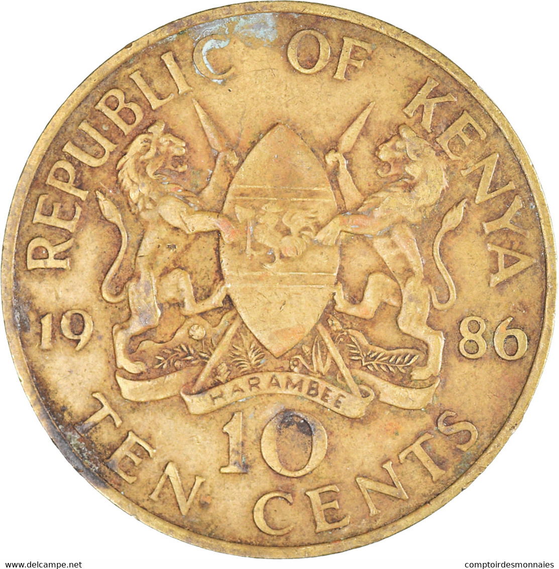 Monnaie, Kenya, 10 Cents, 1986 - Kenya