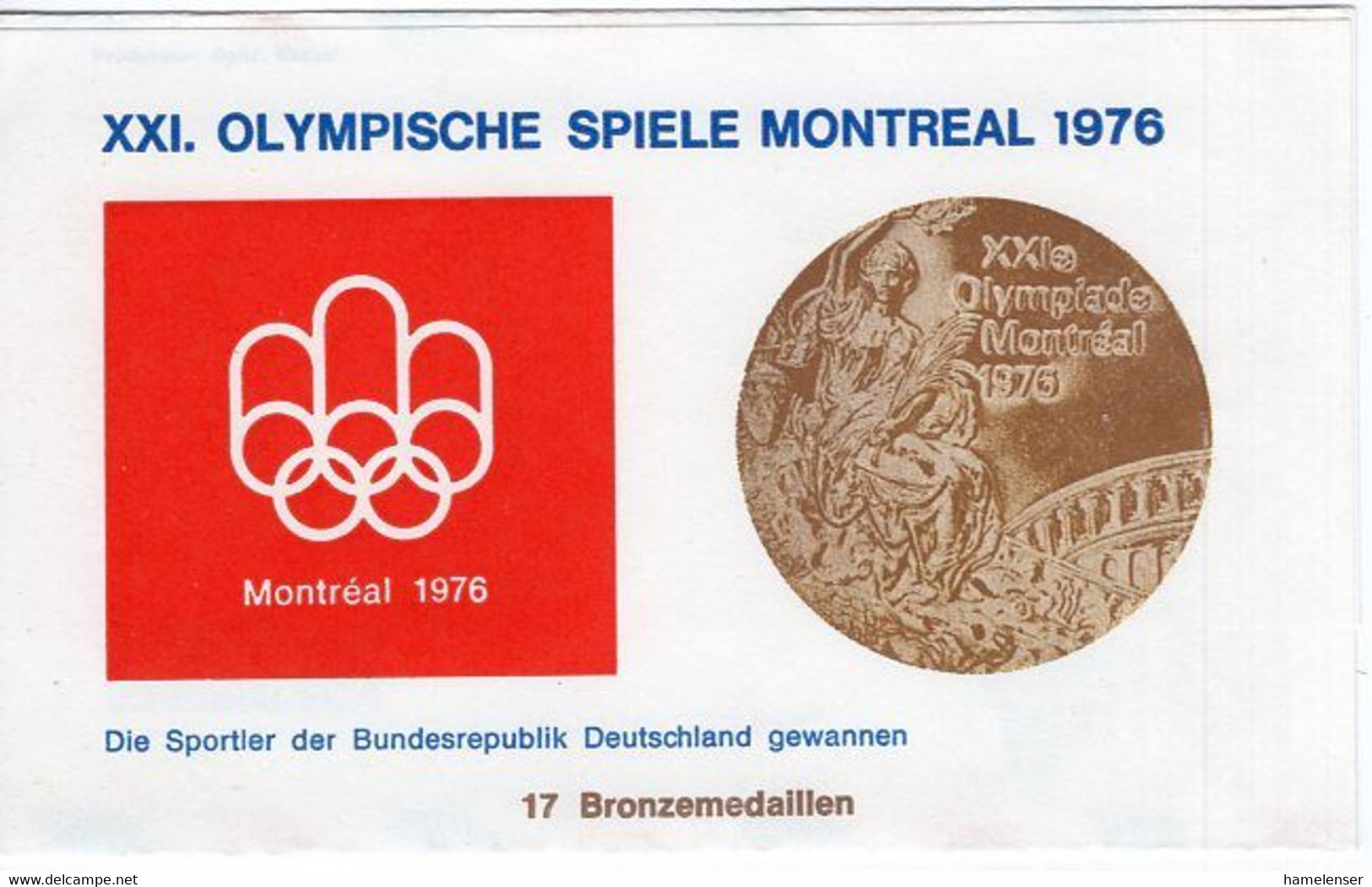 52704 - Berlin - 1976 - 25&30Pfg PGAAerogramm "Olympiade Montreal" SoStpl BERLIN - JUGEND TRAINIERT FUER OLYMPIA ... -> - Summer 1976: Montreal