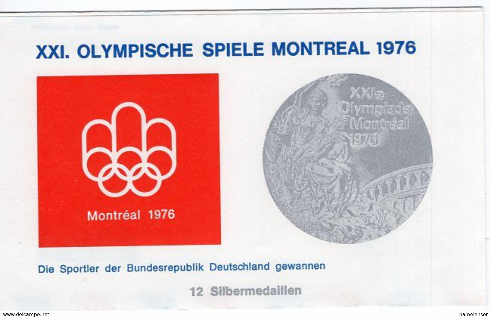 52705 - Berlin - 1976 - 25&30Pfg PGAAerogramm "Olympiade Montreal" SoStpl BERLIN - JUGEND TRAINIERT FUER OLYMPIA ... -> - Verano 1976: Montréal