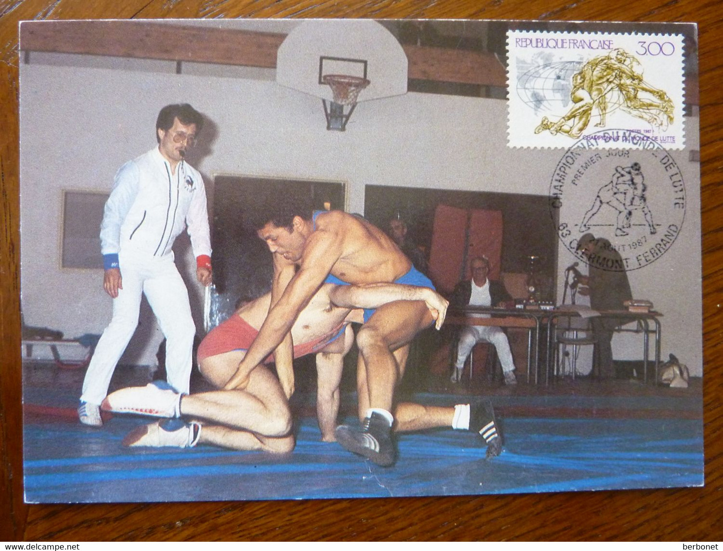 1987  FRANCE STRUGGLE    MAXIMUM CARD - Lucha