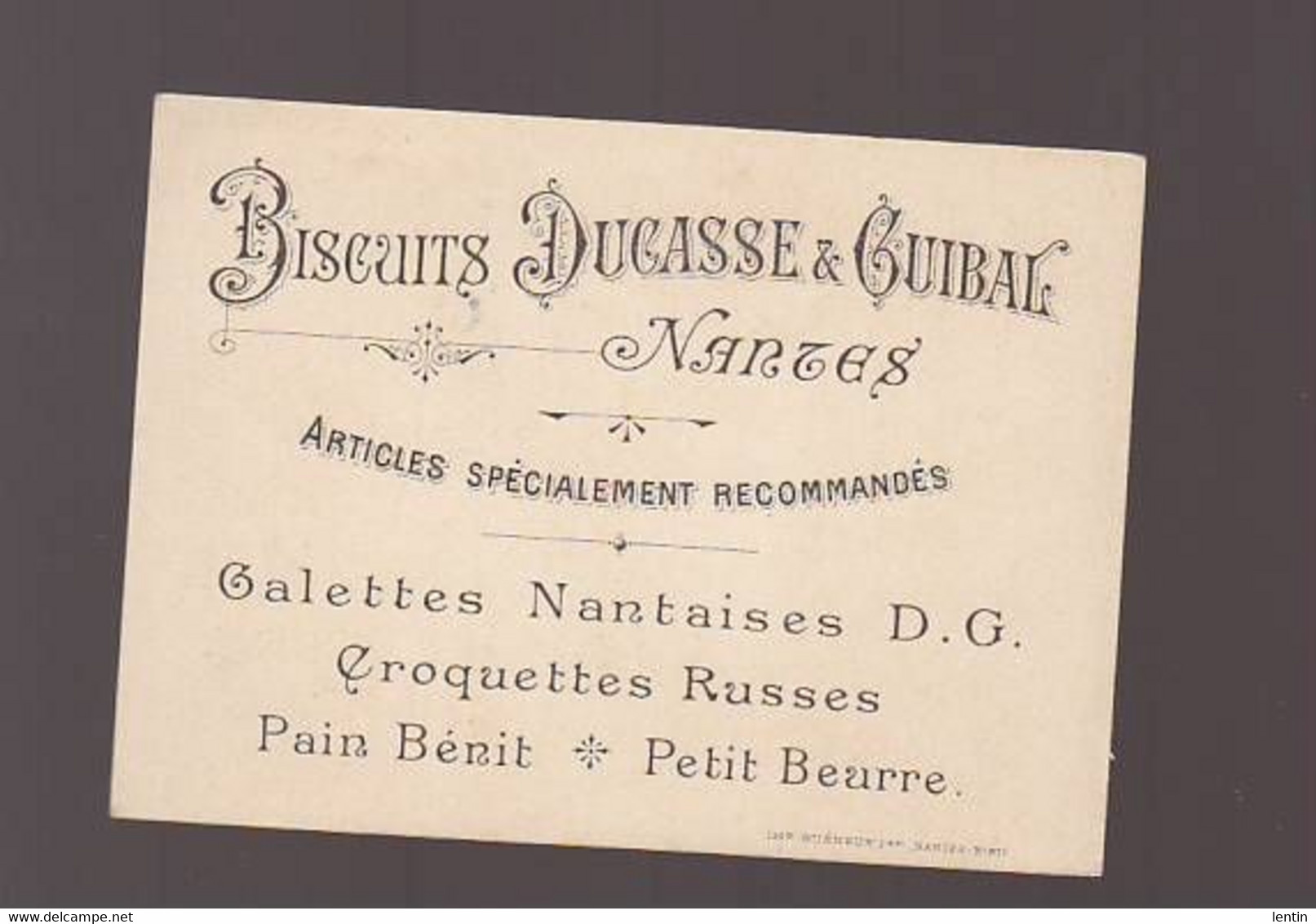 Biscuits Ducasse & Guibal Nantes / Chromo Art Nouveau / Mois De Juin , Course Chevaux - Andere & Zonder Classificatie