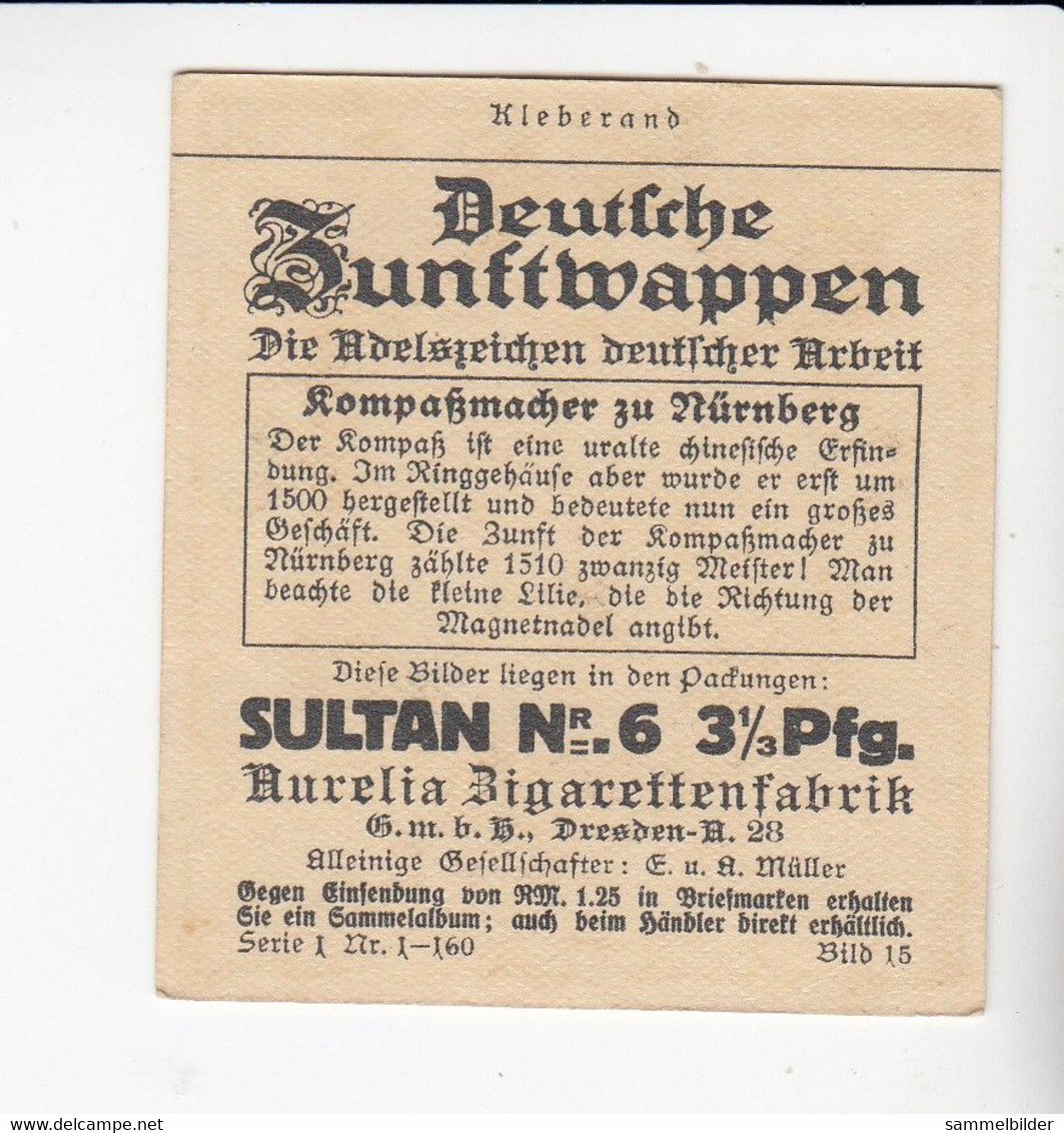 Aurelia Deutsche Zunftwappen Kompaßmacher   Zu Nürnberg   Bild #15 Von 1935 - Collections & Lots