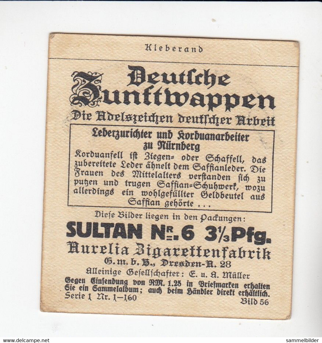 Aurelia Deutsche Zunftwappen Lederzurichter Und Corduanarbeiter Zu Nürnberg   Bild #56 Von 1935 - Colecciones Y Lotes