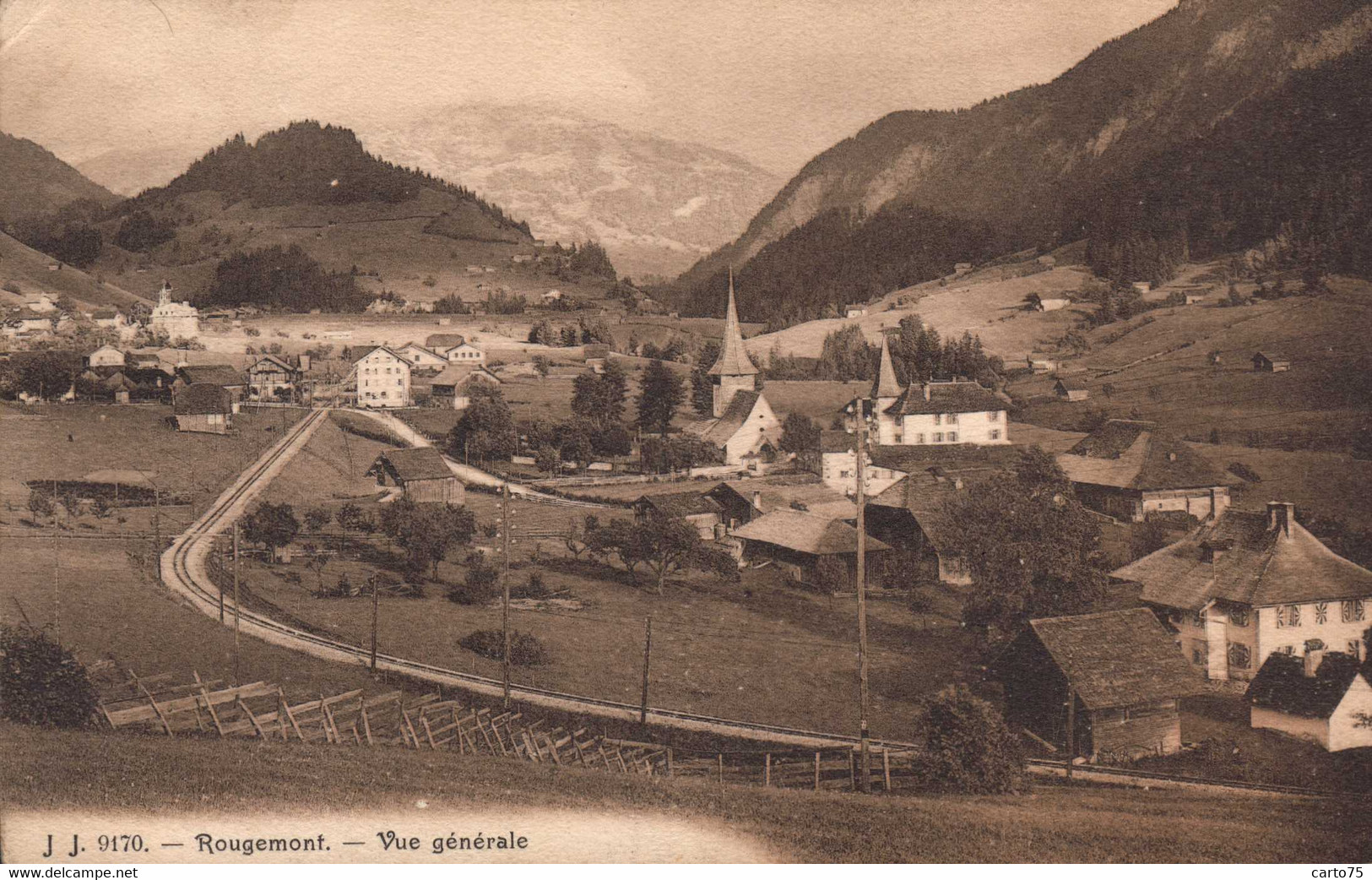 Suisse - Rougemont - Vue Générale - Editeur S. Saugy - Rougemont