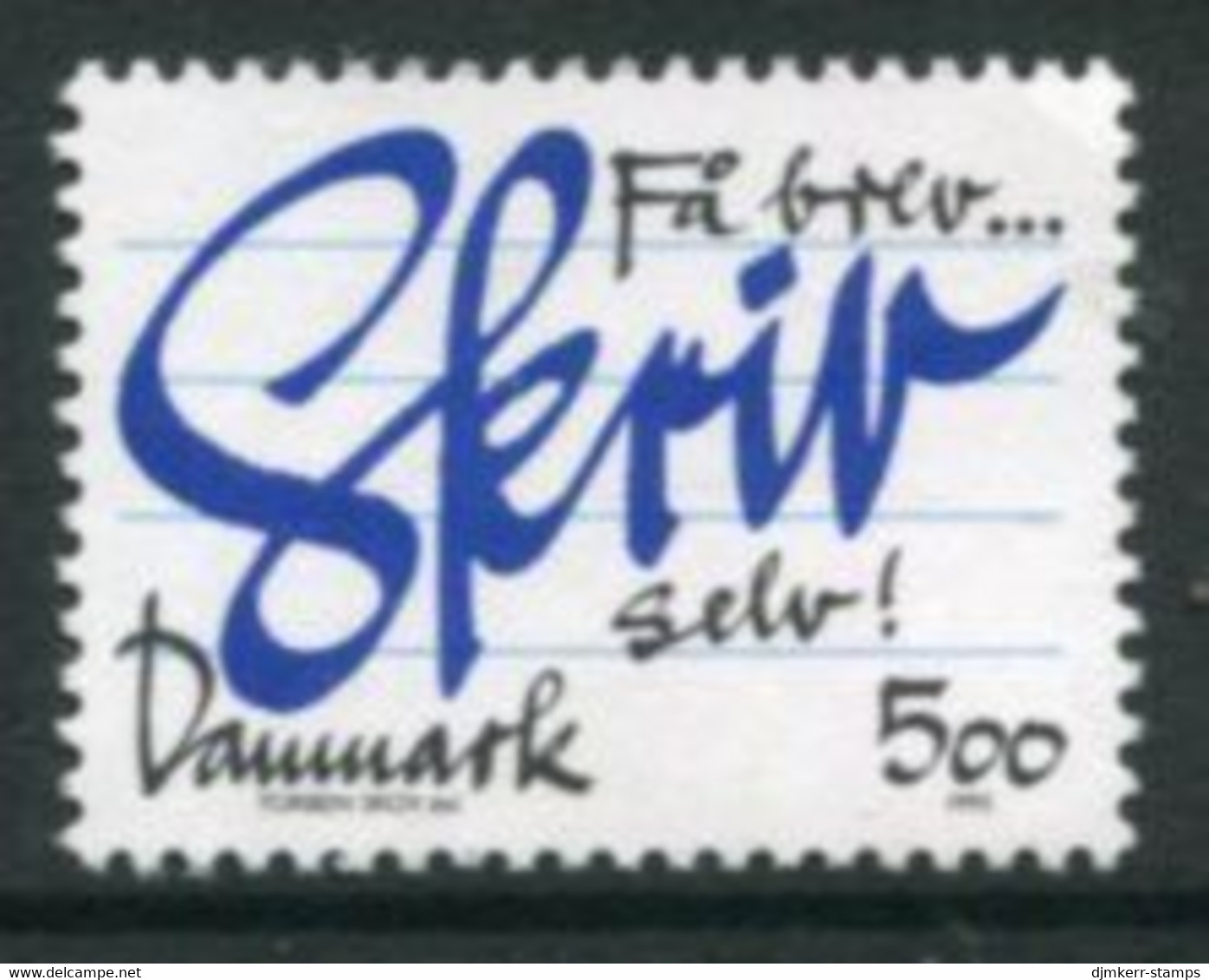 DENMARK 1993 Letter-writing Campaign MNH / **. Michel 1062 - Unused Stamps
