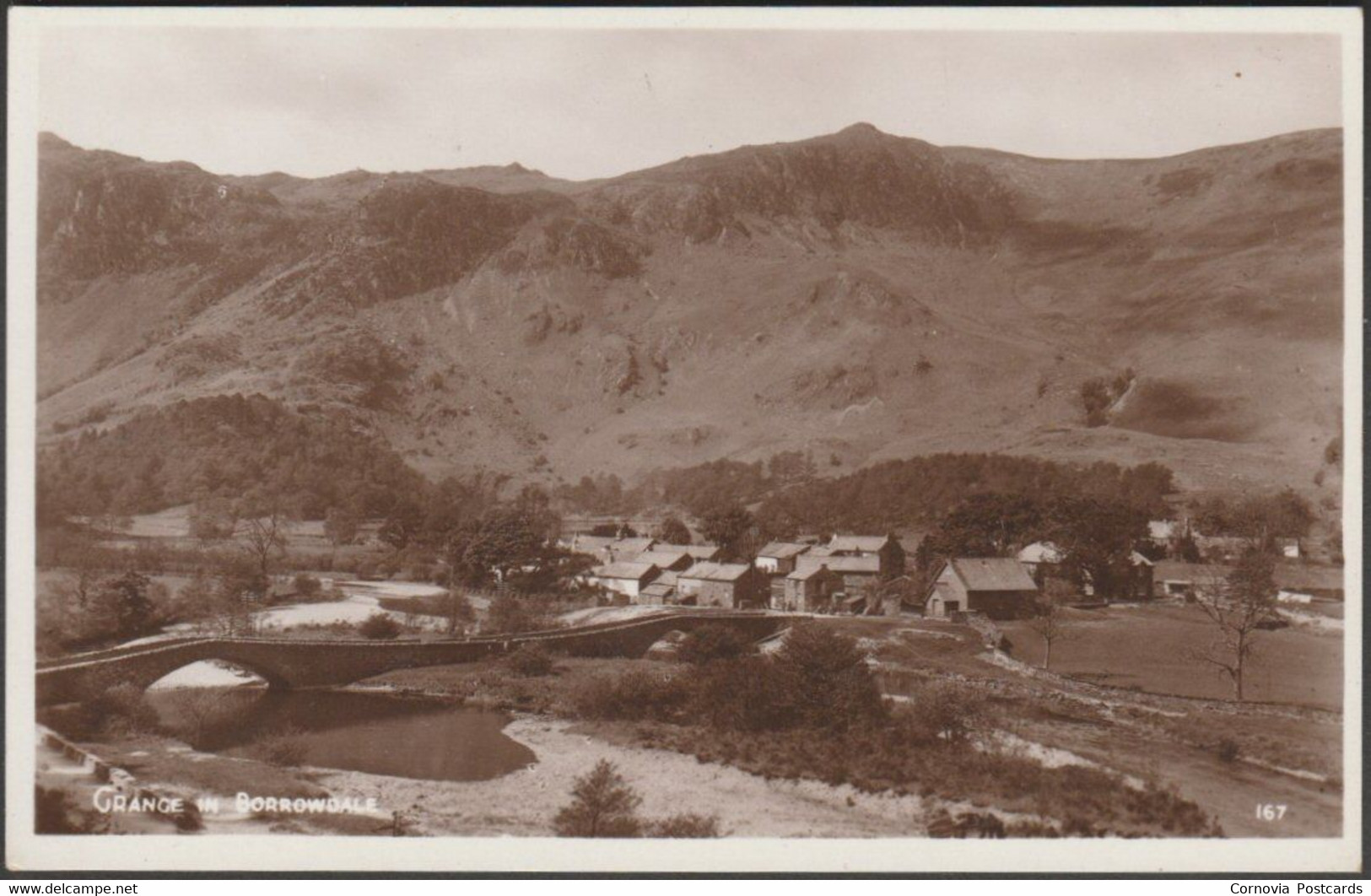 Grange In Borrowdale, Cumberland, C.1920 - Maysons RP Postcard - Borrowdale