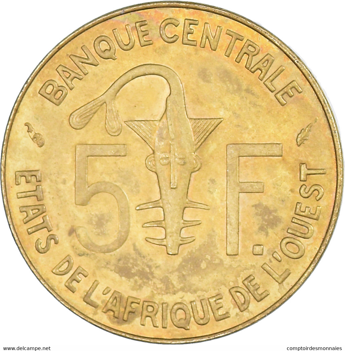 Monnaie, Communauté économique Des États De L'Afrique De L'Ouest, 5 Francs - Costa De Marfil