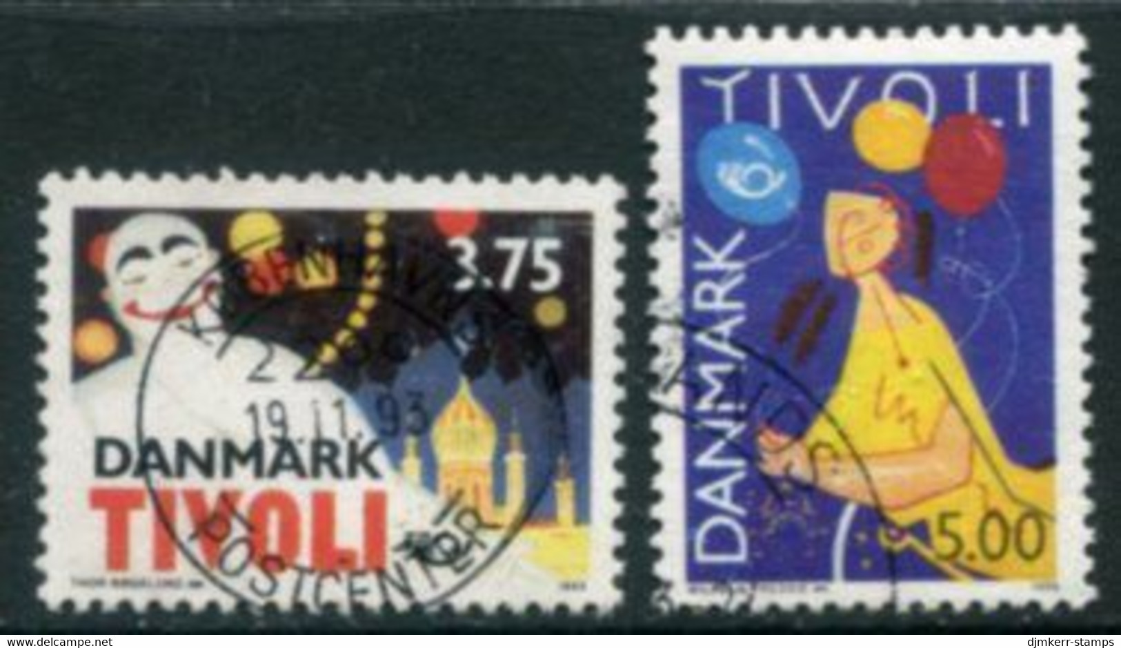 DENMARK 1993 Tourist Attractions: Tivoli Used   Michel 1054-55 - Used Stamps