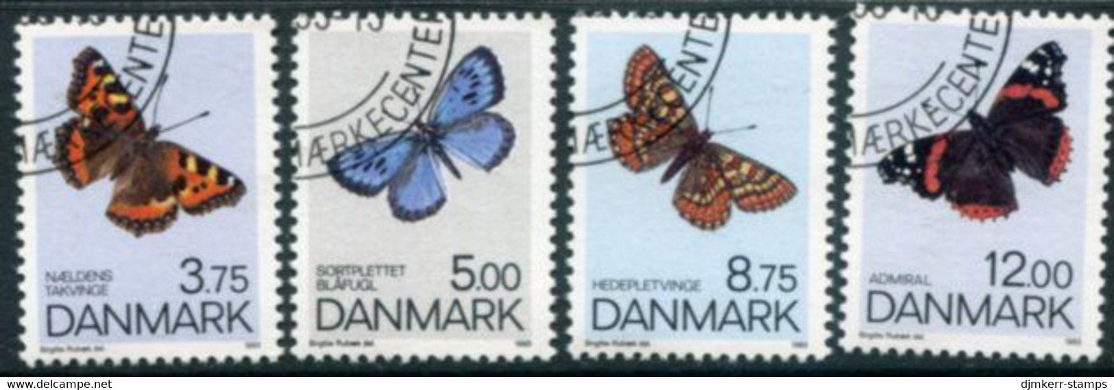 DENMARK 1993 Butterflies Used   Michel 1048-51 - Usado