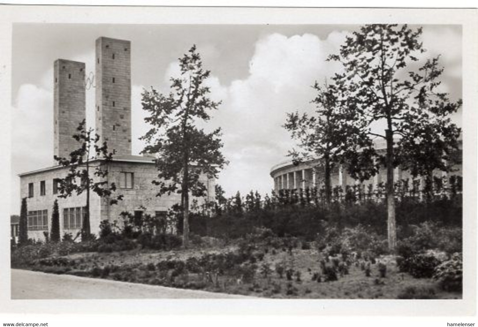 52848 - Deutsches Reich - 1936 - AnsKte "Reichssportfeld Osttor", Ungebraucht - Olympische Spiele