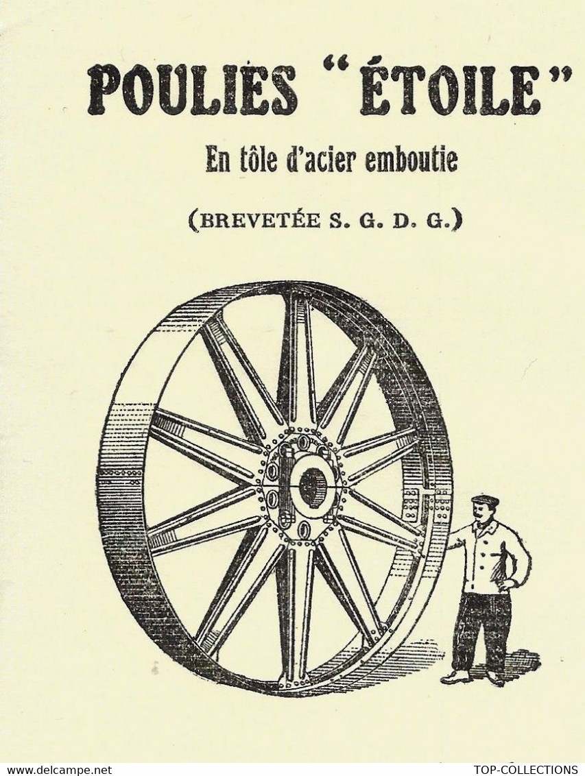 Paris 1930  INDUSTRIE POULIES ETOILE ALFRED CLOT INGENIEUR CONSTRUCTEUR Pour PUBLICITE MOTEURS GNOME RHONE V.SCANS - Advertising