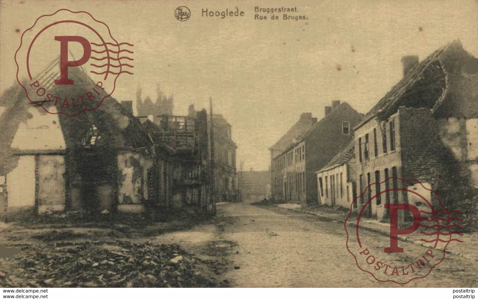 Hooglede Bruggestraat Rue De Bruges SEE TOP   BELGIQUE 1914/15 WWI WWICOLLECTION - Hooglede