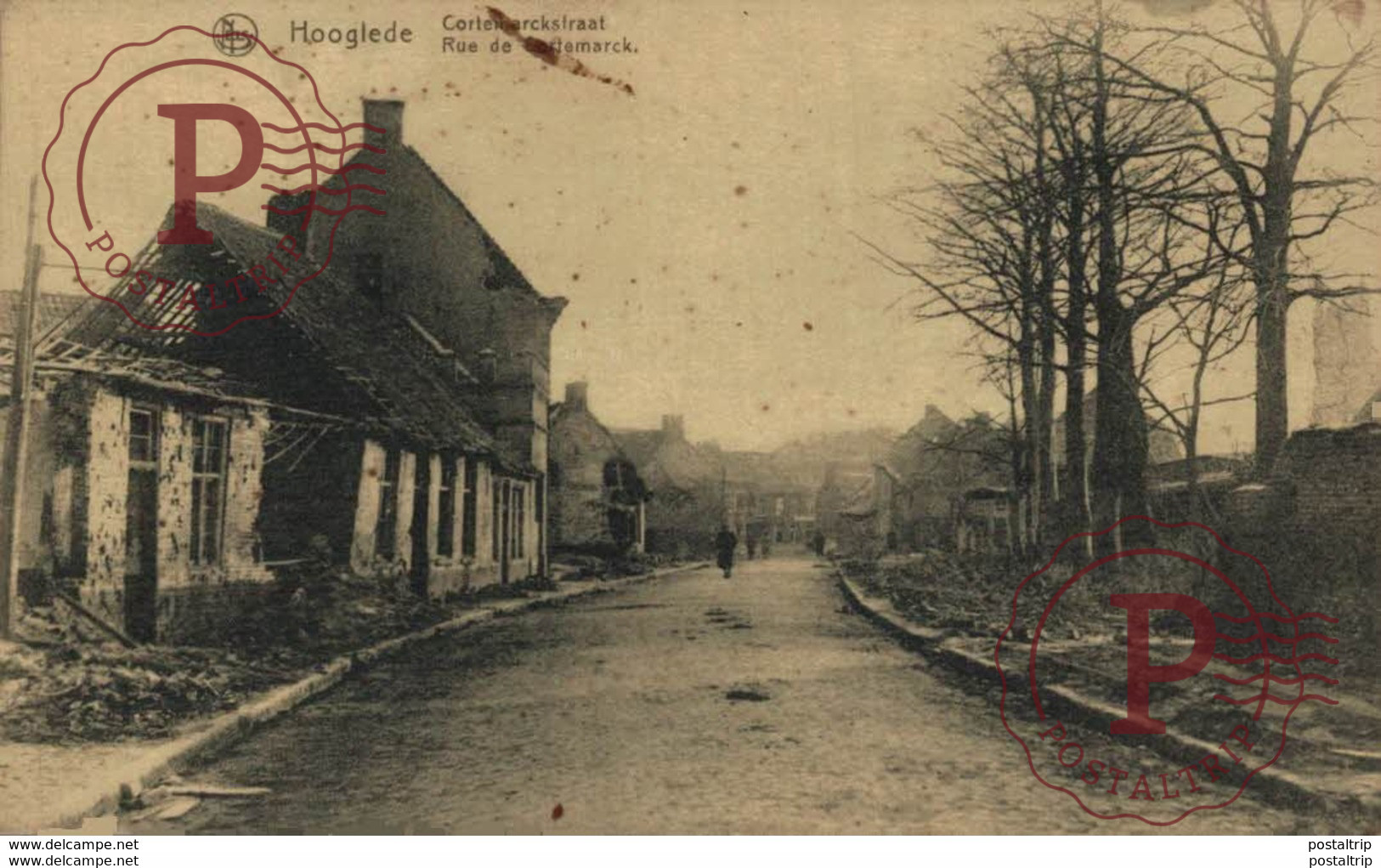 Hooglede  Cortemarckstraat  RUE DE CORTEMARCK  BELGIQUE 1914/15 WWI WWICOLLECTION - Hooglede