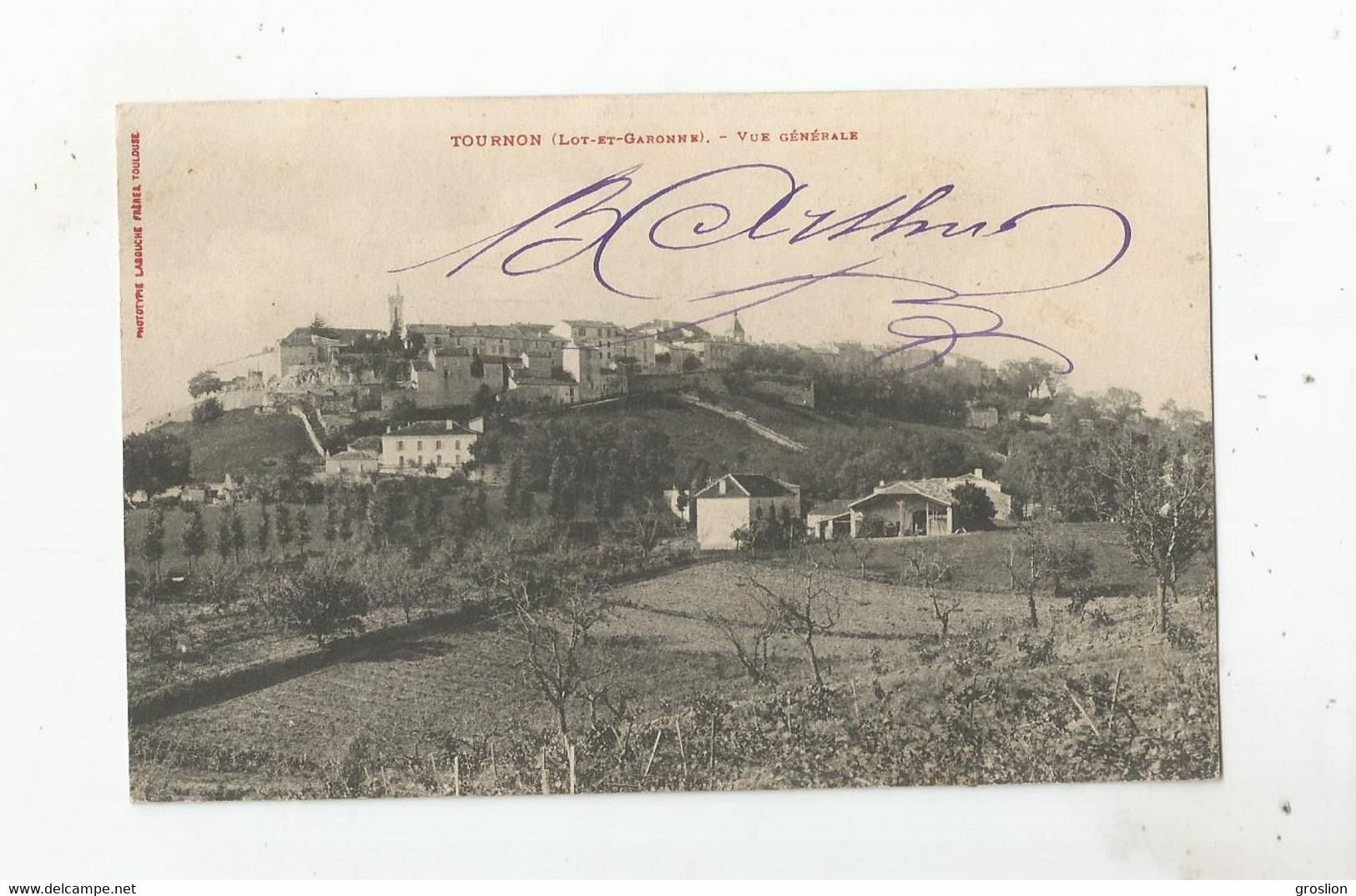 TOURNON (LOT ET GARONNE) VUE GENERALE PANORAMIQUE AVEC HABITATIONS - Tournon D'Agenais