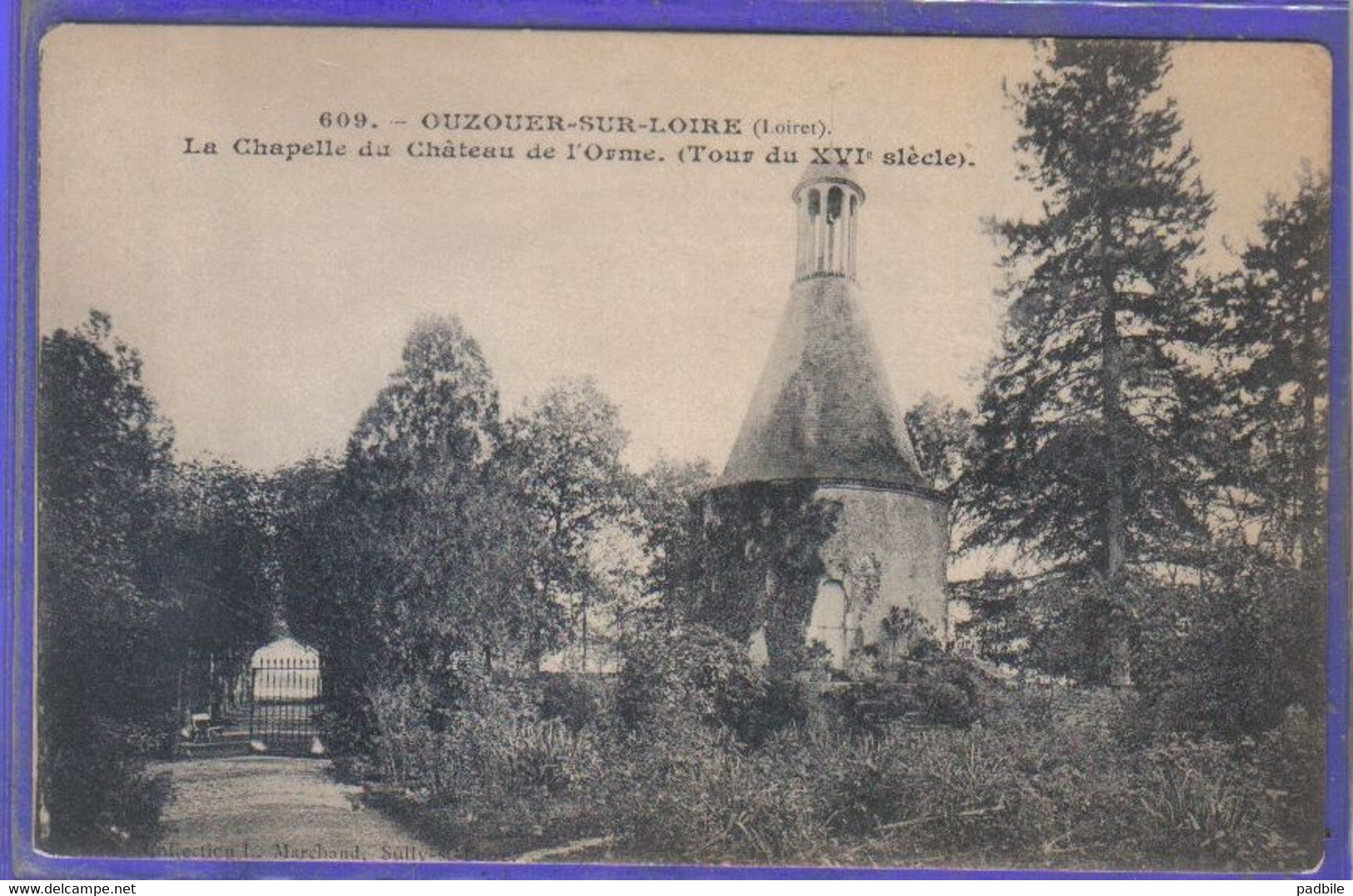 Carte Postale 45. Ouzouer-sur-Loire  La Chapelle Du Chateau De L'Orme  Très Beau Plan - Ouzouer Sur Loire