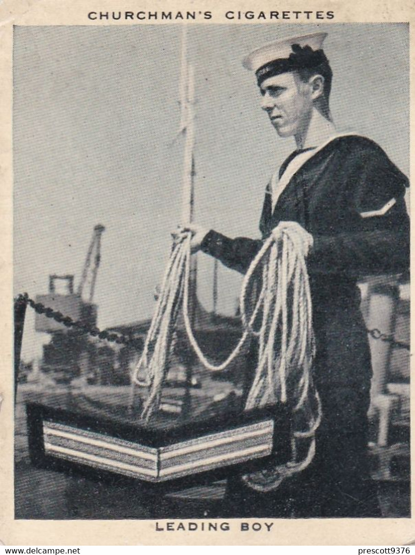 The Navy At Work 1937 -  2 Leading Boy - Churchman - Military - M Size - Ranks - Badges - Churchman