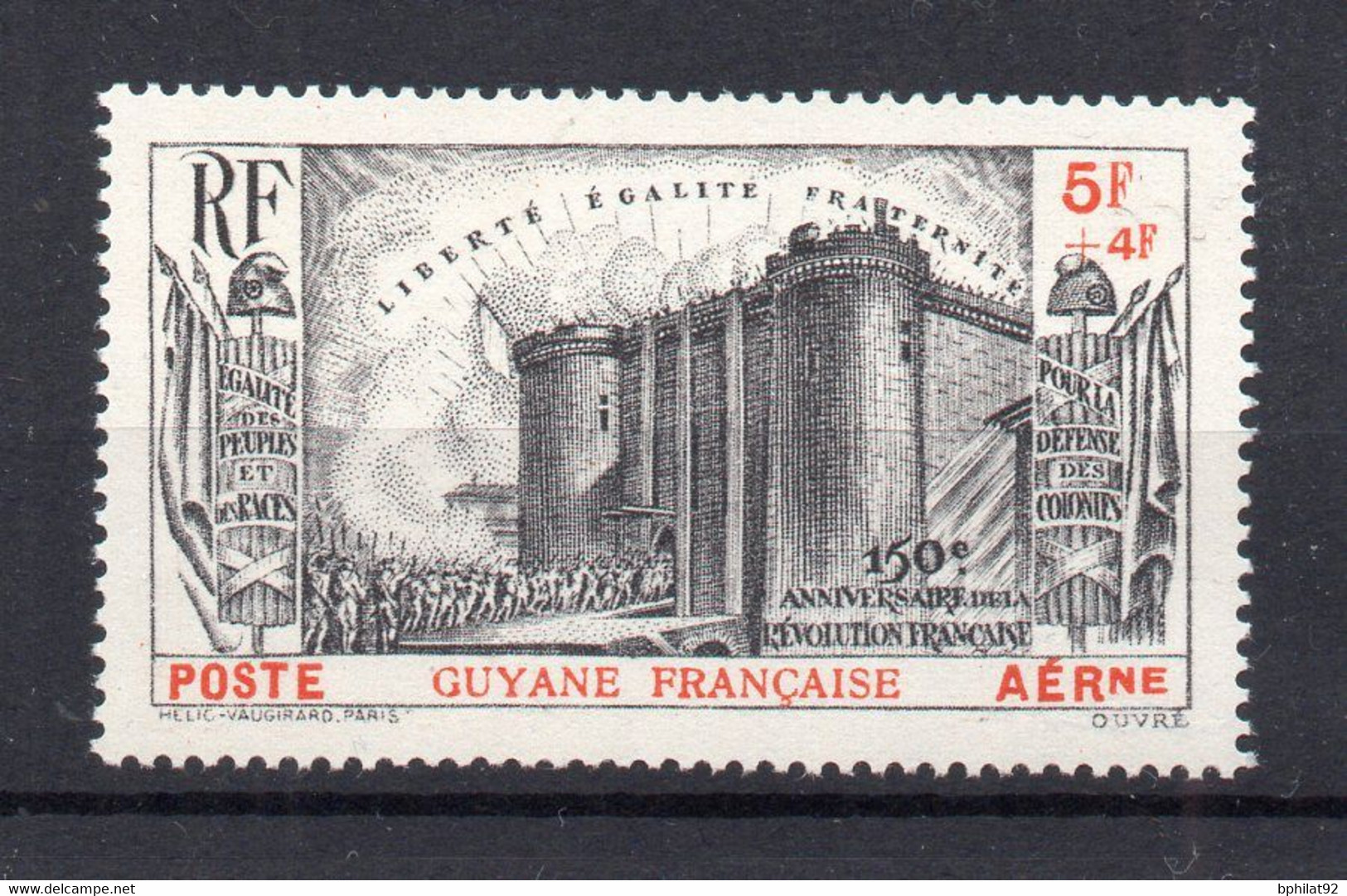 !!! GUYANE, PA BASTILLE N°19 NEUVE ** - Unused Stamps