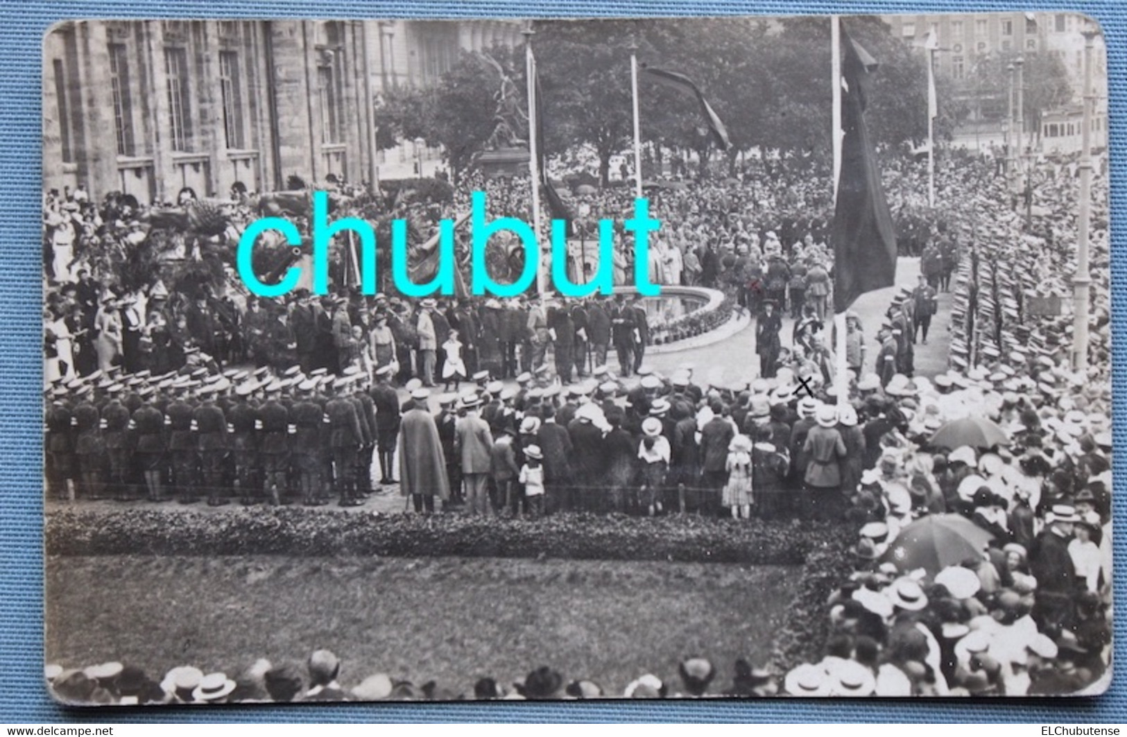 Cpa Photo Visite Du Grand Duc De Hesse Besuch Gross Herzog Darmstadt 1915 - Darmstadt