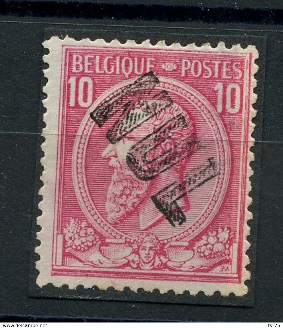 BELGIQUE - COB 46 - 10C ROSE OBLITERE GRIFFE NUL - 1869-1883 Leopold II