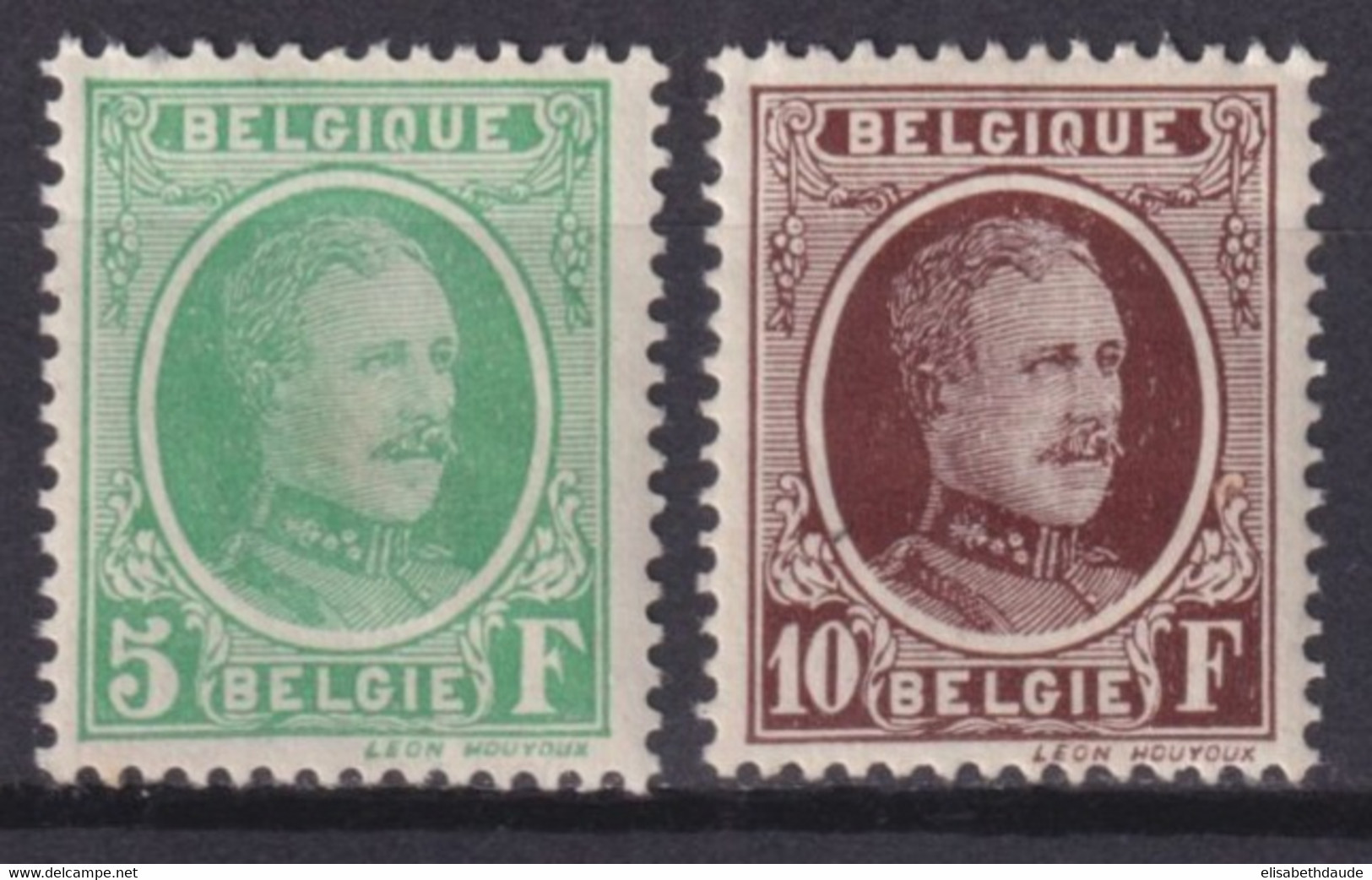 BELGIQUE - 1921 - HOUYOUX - YVERT N° 209/210 * MLH - COTE = 155 EUR. - Unused Stamps